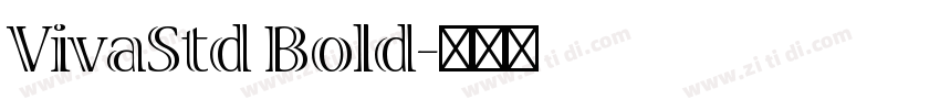 VivaStd Bold字体转换